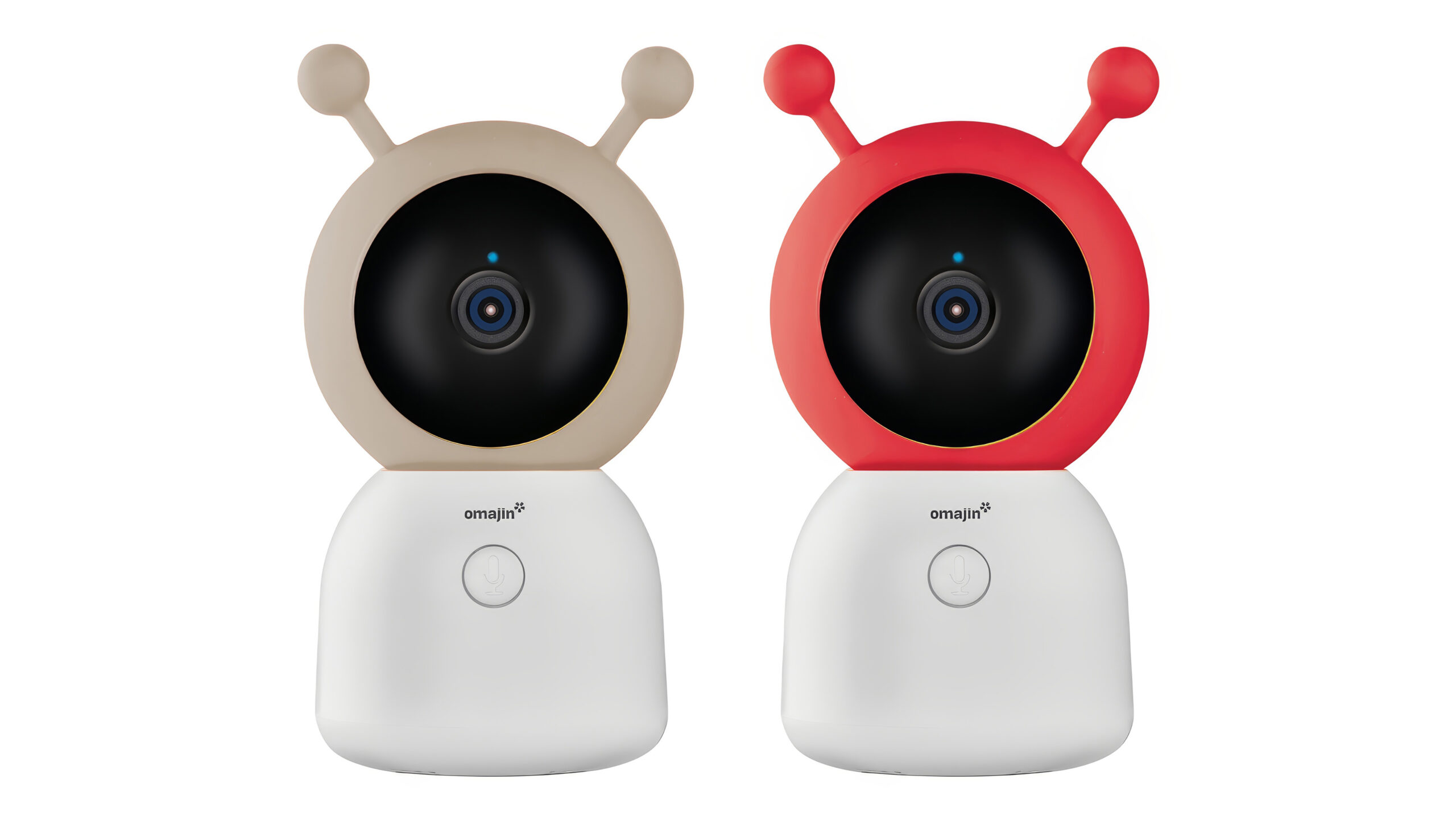 Omajin Baby Monitor beige & red